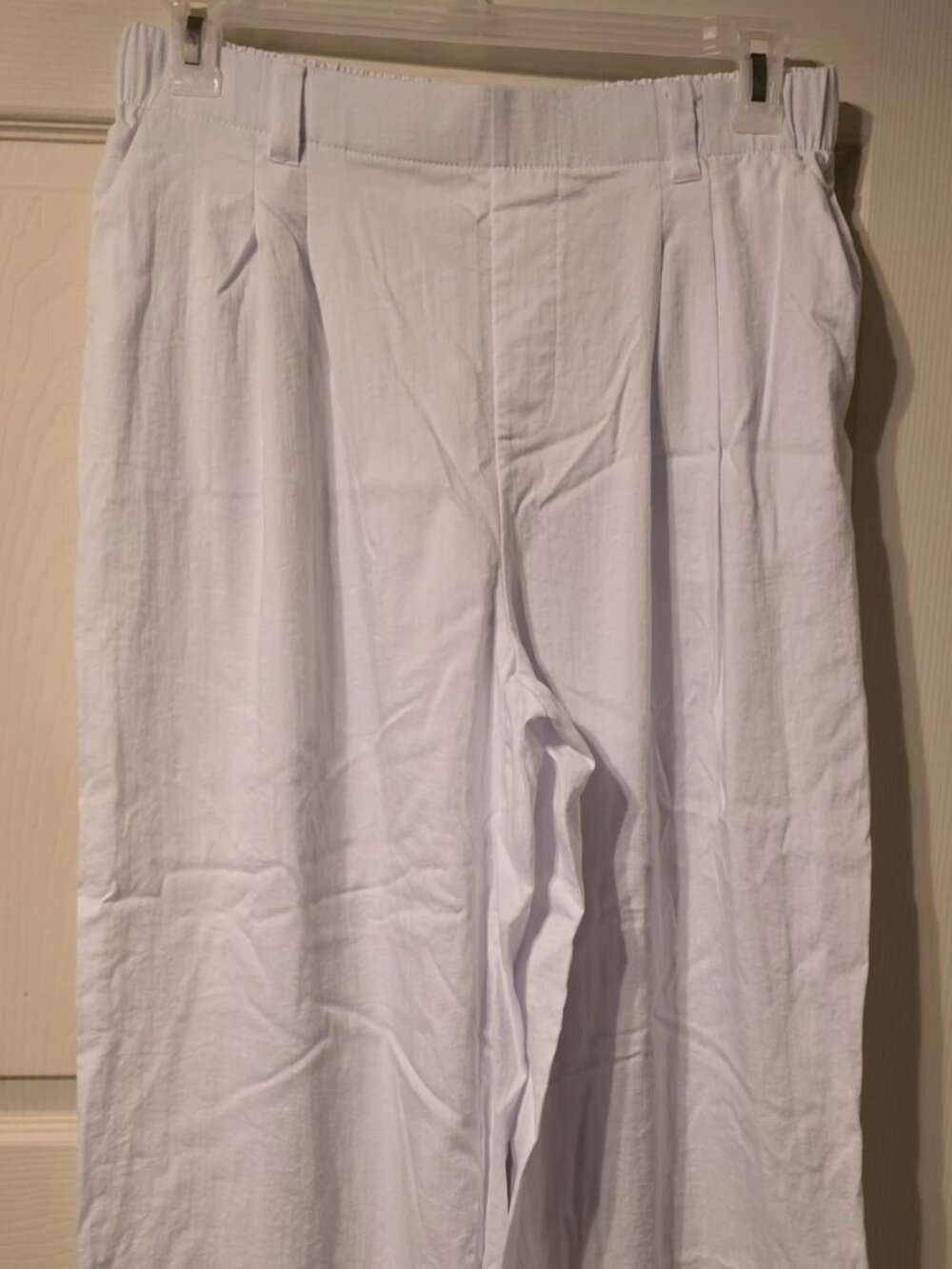 White Wide-Legged Pants